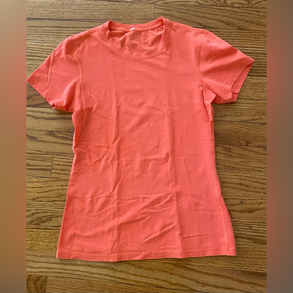 Lululemon Orange Tee Shirt